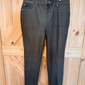 Chico's Olive Textured Pants